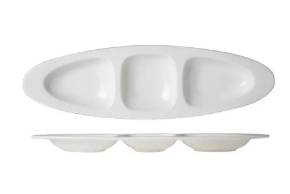 Aperoschaal 3 vakjes 28cm Gourmet Lys