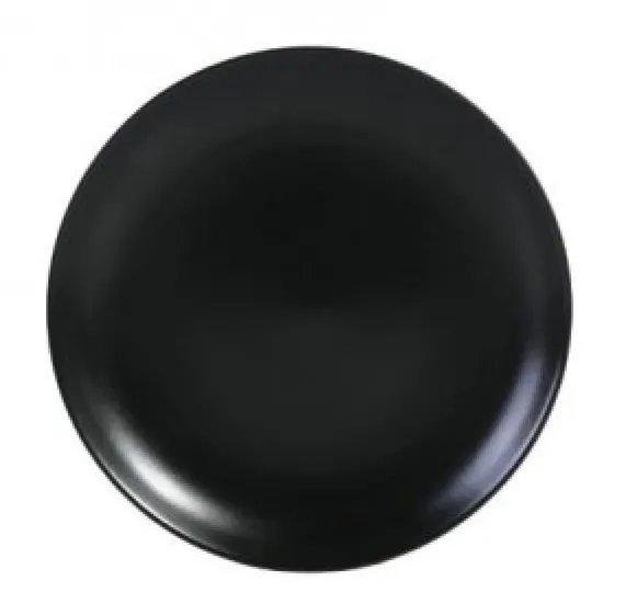 Asia Black rond bord mat zwart 32 cm