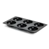 Bakvorm voor 6 Donuts Silicone Zwart Lékué