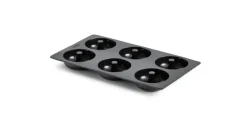 Bakvorm voor 6 Donuts Silicone Zwart Lékué