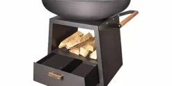 Barbecue Whitefire 94,5 cm Cortenstaal zwart
