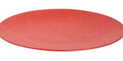 Bord 27 cm rood Cubical