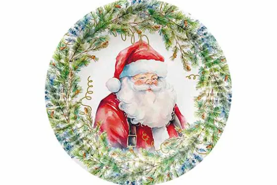 Bord karton 18 cm Christmas set van 8 PAW