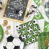 Bord karton vierkant 23 cm voetbal set van 8 PAW