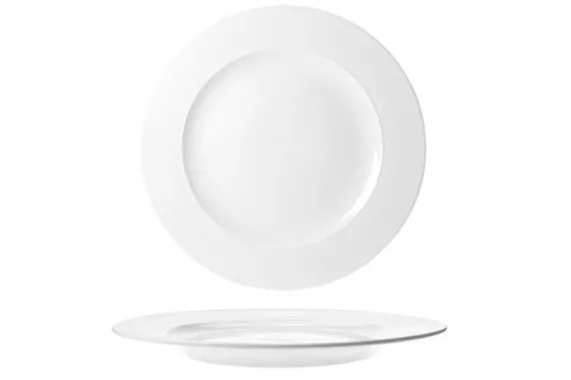 Bord plat Rings 27 cm Wit