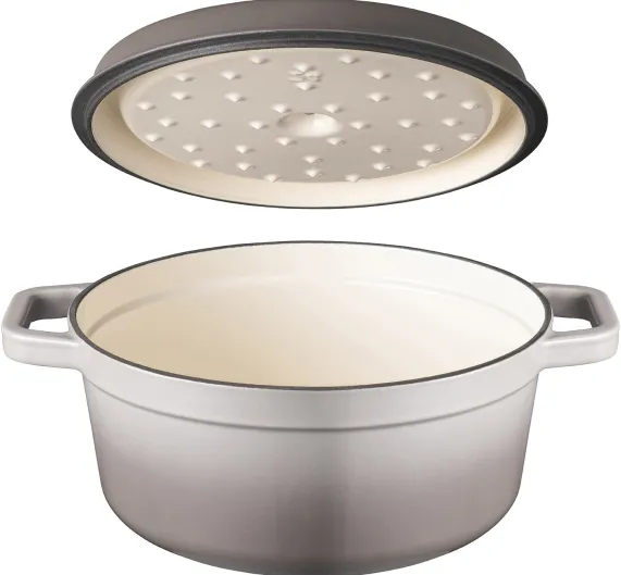 Braadpan 24 cm gietijzer grijs Sola