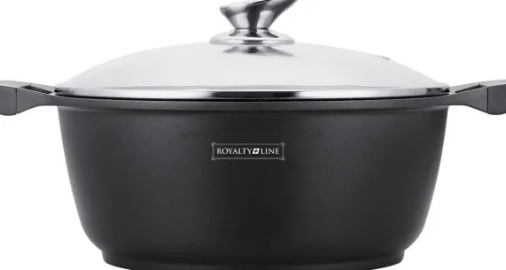 Braadpan 26 cm marmeren coating 5 liter