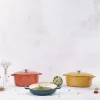 Braadpan gietijzer 31 cm geel Fontestic