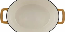 Braadpan gietijzer 31 cm geel Fontestic