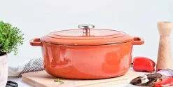 Braadpan gietijzer 31 cm roest Fontestic