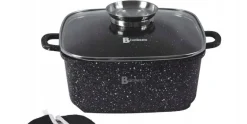 Braadpan Keramische Coating 28 cm Zwart Vierkant Brunbeste
