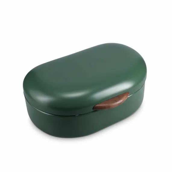 Broodtrommel 33 cm groen Crust