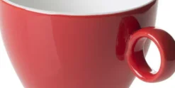 Cappuccinokop 23 cl rood Bart Maastricht Colour Cafe