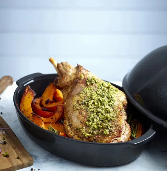 Chicken baker Fusain 41 cm Emile Henry