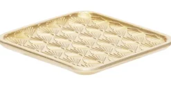 Dienblad 16,5 cm Pauw goud