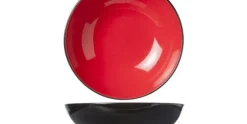 Diep bord 20cm rood Finesse