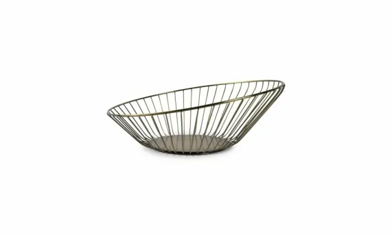 Draadmand 33 cm goud Loft