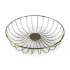 Draadmand 35 cm goud Octo