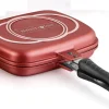 Dubbele grillpan 32 cm
