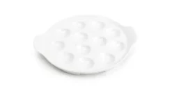Escargotbordje wit voor 12 slakken