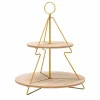 Etagere rond hout