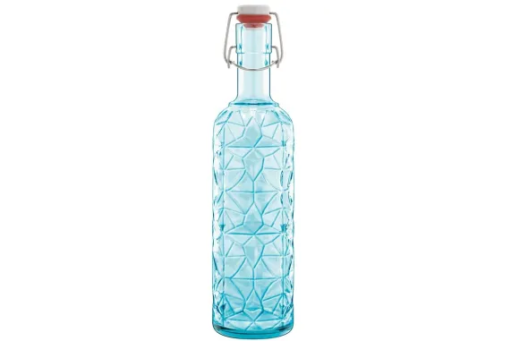 Fles 1 liter capsule Oriente aqua blauw