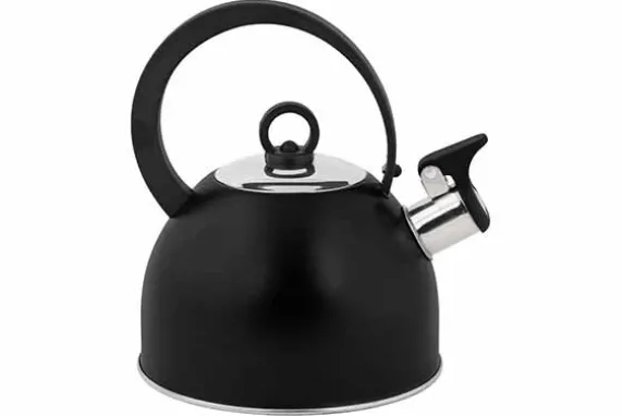 Fluitketel 1,7 L RVS met handvat Zwart