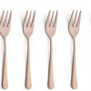Gebaksvorkjes set van 6 Austin Vintage koper Amefa