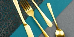 Gebaksvorkjes set van 6 Austin Vintage goud Amefa