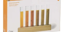 Glaasjes met houten standaard set van 6
