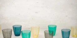 Glas 31 cl Concepto Bulle Pepite blauw