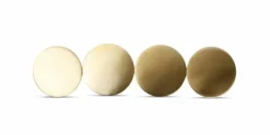 Glasonderzetter 10 cm goud Cheers set van 4