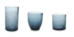 Glazen set 12-delig Blue Crackle