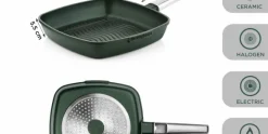 Grillpan 28 cm Groen Performance Series Inductie Westinghouse