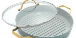 Grillpan keramisch 28cm Padova Smokey Blue