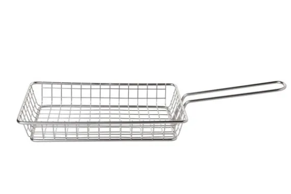 Hamburgermandje RVS 25 x 16 cm