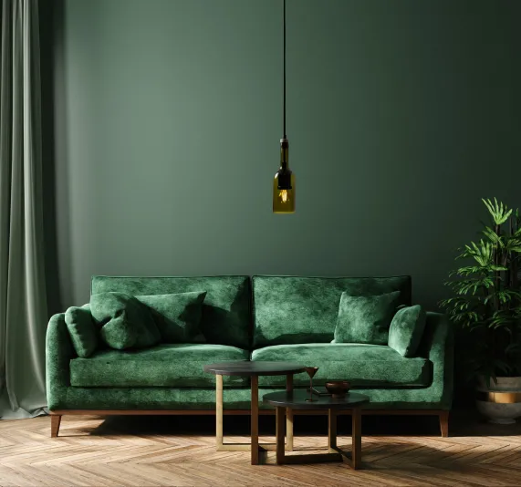 Hanglamp Rebottled Wijnfles Olijf