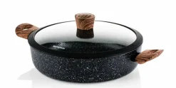 Hapjespan 28 cm Black Marble Wood Westinghouse