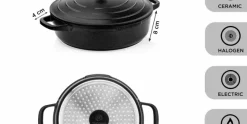 Hapjespan 28 cm Zwart Performance Series Inductie Westinghouse