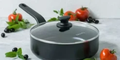 Hapjespan met Keramische Antikleeflaag 24 cm Essence