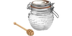 Honingpot met houten lepel 400 ml