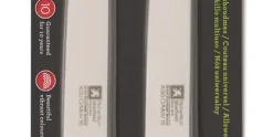 Huishoudmessen glad set van 2 grijs Kitchen Essentials