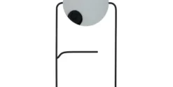 Juweelhanger met spiegel 38 cm Zwart