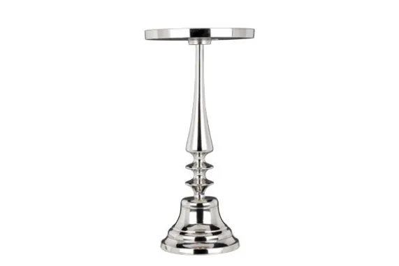 Kaarshouder Zilver 20 x 42 cm Aluminium