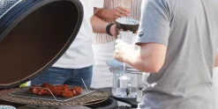 Kamado BBQ Grill XL mat zwart Kamal met zijbordjes en onderstel