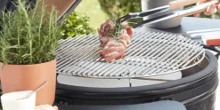 Kamado BBQ Grill XL zwart Kamal met zijbordjes en onderstel