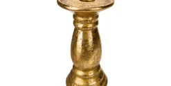 Kandelaar Goud 10,4 x 10,4 x 20 cm Rubia Brass