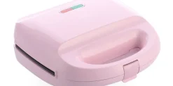 Keramische grill 3 in 1 Tosti Panini Wafelmaker Roze