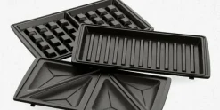 Keramische grill 3 in 1 Tosti Panini Wafelmaker Black Greenpan