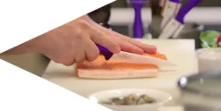 Keramische messenset 5-delig paars